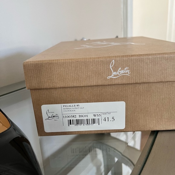 Christian Louboutin Pigalle 85 Patent Red Sole Pumps - Picture 8 of 13